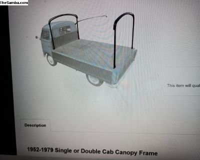 New Single or double cab 1962-79 Canopy Frame