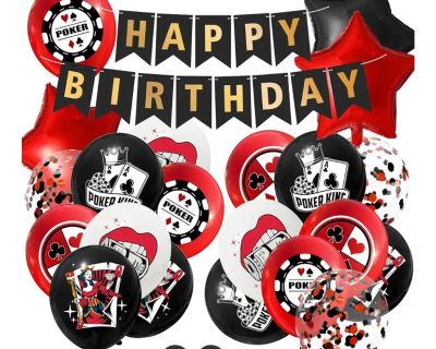 Hi, I am throwing a 50th birthday party for my boyfriend. His wish was to go to Las Vegas for his birthday, but that isn't happening. I am hoping to give him a Vegas/ Casino themed party! If anyone has anything that is related please contact me. Playing cards, poker