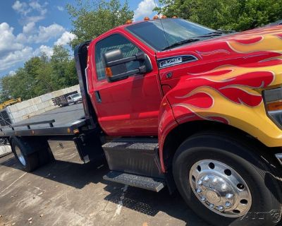 2016 Ford F-750 Flatbed Tow Truck Rebuilt Engine