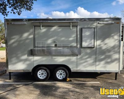 2022 8' x 16' Kitchen Food Trailer with Fire Suppression System | Concession Trailer