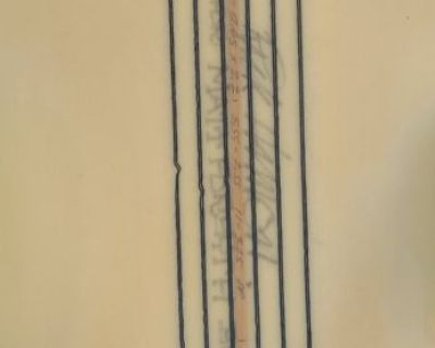 Rare Signed Surfboard Rick Hamon Tri Fin