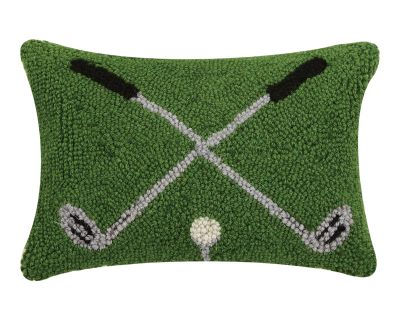 Cross Golf Clubs Hook Pillow, 8" x 12"