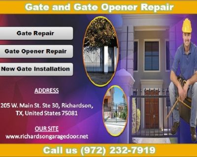 24/7 Fast Same Day Service | New Gate Installation Frisco, Dallas