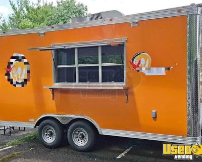 Well Equipped - 2023 8.5' x 16' Kitchen Food Concession Trailer with Fire Suppression System