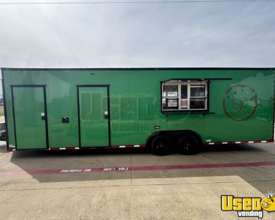 2024 8.5'. x 28'  Quality Cargo Coffee-Espresso Concession Trailer w/ Bathroom