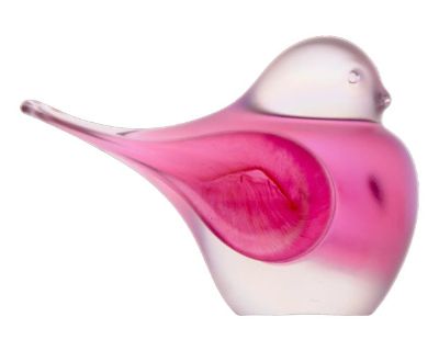 Signed Zellique Art Glass Iridescent Blown Art Glass Bird