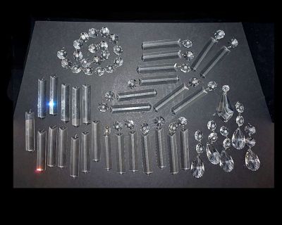 Collection of Replacement Chandelier Crystal Drops - Various Shapes