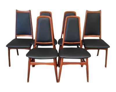 1950s Vintage Danish Dining Chairs- Set of 6