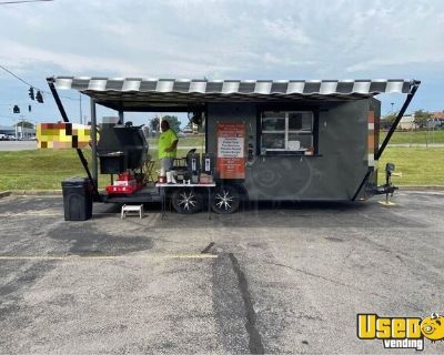 2018 8' x 20' Lark Barbecue Food Concession Trailer with Porch