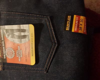 Rustled boot jean 38x30