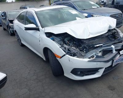 SALVAGE 2017 HONDA CIVIC EX-L FOR SALE IN CARSON, CA