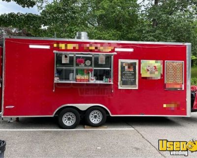 8.5' x 20' Freedom Food Vending Trailer with Ansul Fire Suppression
