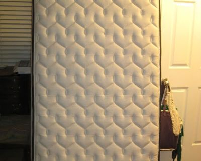 A few years old but super-clean (mattress cover used all the time) DOGS AND CATS IN HOUSEHOLD, though. I bought a firmer one; this might not be firm enough for a full-size adult but should be fine for children or young teens--or a stretch-out-and-relax bed for a REALLY BIG DOG. Fair Chance Policy: I ll wait before choosing a recipient to give more people a chance to reply. Check out the picture...