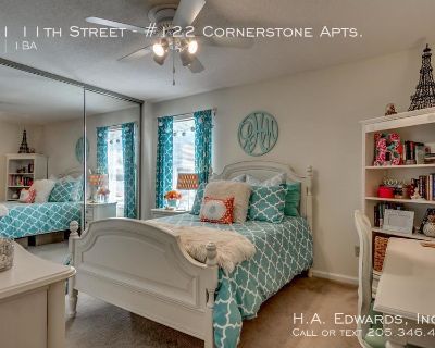 601 11th Street. Located off 11th street Cornerstone is conveniently located by The University's new Supestore, Starbucks, Bryant Denny Stadium, Coleman Coliseum, and just .3 miles to campus. The complex provides two types of 1-bd/ 1-ba units from 736 sqft. to 880 sqft. Some units offer Patios; however, all units offer high ceilings, fully equipped kitchens that are open to the large living roo...