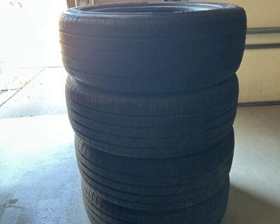 Set of 4 High Performance 235-55-20: tires of off 2024 Cadilac XT5. 7500 miles on