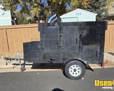 2000 4' x 6'  Open BBQ Smoker Trailer/Used Mobile BBQ Pit