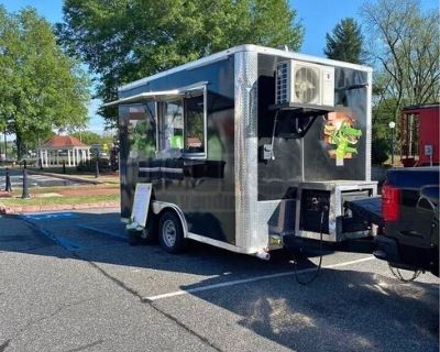 2021 8' x 12'  Kitchen Food Trailer with Fire Suppression System | Concession Trailer