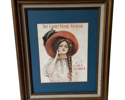 1970s Framed Ladies Home Journal Print