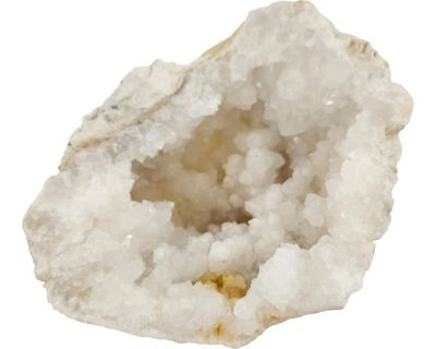 Vintage Natural Quartz Crystal Split Geode Specimen