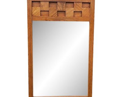 1970s Brutalist Lane Staccato Wall Mirror