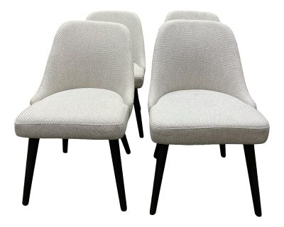 Contemporary West Elm Upholstered Dining Chairs - Set of 4