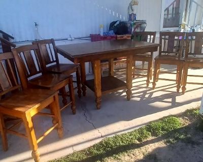 Beautiful Solid Wood (Birch) Butterfly Table Dining Set