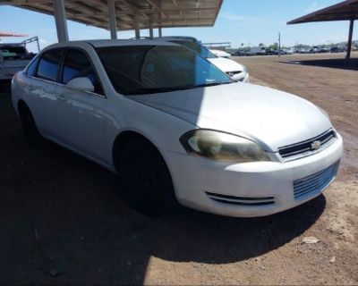 Salvage White 2008 Chevrolet Impala Ls