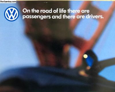 1998 Volkswagen full line poster