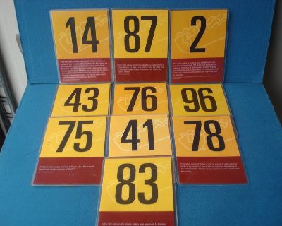 10 OLD TABLE SERVING NUMBERS
