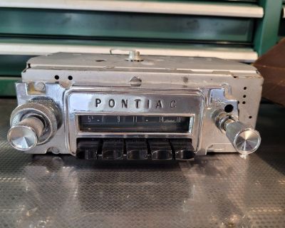 NEW RADIO MAN 1964 1965 GTO LEMANS TEMPEST RADIO #7291582 CONVERTED JACKS FADER BALANCE KNOBS