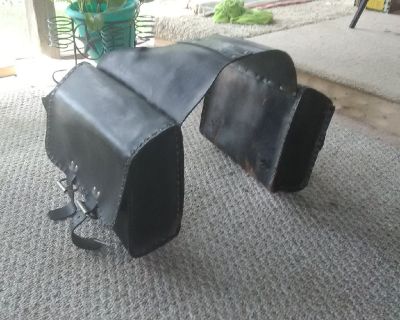 Saddlebags, jacket and chaps