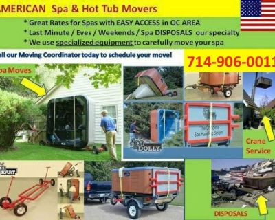 OC Hot Tub & Spa Movers --- Unwanted Jacuzzi Removals