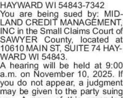 Our File #W192725 STATE OF WISCONSIN