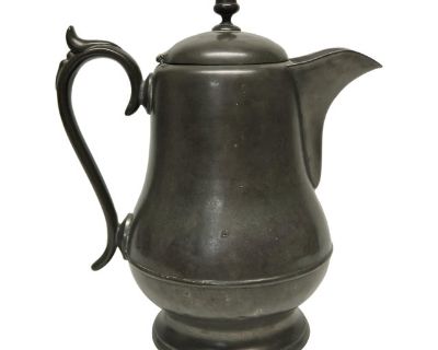 Antique Pewter Coffee or Teapot Sellew & Co, Cincinnati