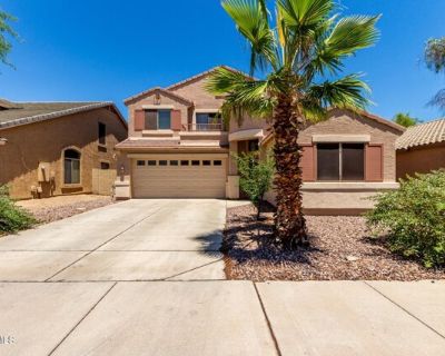 5624 W Pueblo Ave. Fantastic rental opportunity! This delightful 4-bedroom residence features a serene living room w/ soaring ceilings, plenty of windows for abundant natural light, blinds, and durable tile flooring. Gather loved ones in the great room, perfect for relaxing evenings. The gourmet kitchen comes w/ recessed lighting, ample wood cabinetry w/ crown moulding, essential built-in appli...