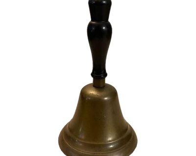 Antique Bronze Hand Dinner Bell