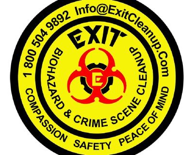 Website:

http://exitcleanup.com


ADDRESS: 

13405 Seymour Meyers blvd unit 10

Covington, LA

70433


Phone: 

800-504-9892


Email: 

info@exitcleanup.com


category

Cleaning service


Description: 

We specialize in Biohazard and Crime Scene Cleanup, Hoarding property cleanup and Disinfection services.


hours: 

open 24 hours everyday


Social Links:

https://www.facebook.com/Exit-Biohaza...
