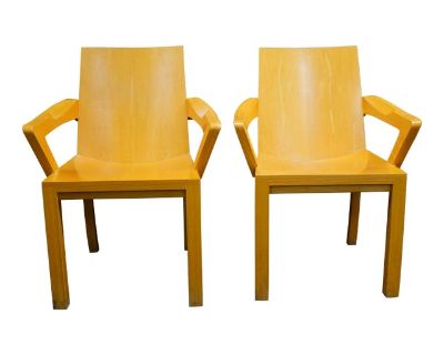 Pair of Library Arm Chairs in the Style of Dakota Jackson