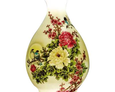 High-Grade Transparent Blue and White Porcelain Ornament