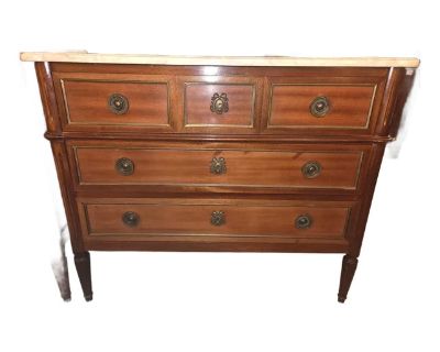 Mid 20th Century Louis XVI Mahogany Commode