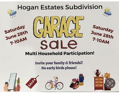 Hogan Estates Subdivision Garage Sale