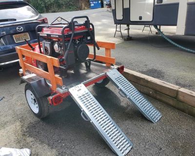 New Honda EB6500 Gen with new utility trailer