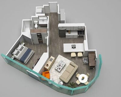 Furnished Room for Rent - Sublease Luxury Furnished 1 Bed / 1 Bath at 1001