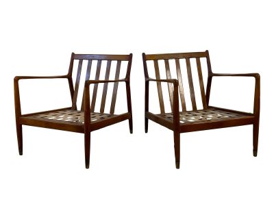 Pair of Danish Modern Club Chairs by Dux Folke Ohlsson