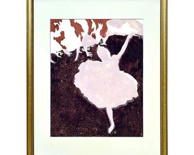 Expressionist Mixed Media Art of a Ballerina by Cathal Brendan O'Toole