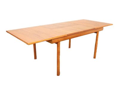 1960s Mid Century Modern Teak Extending Dining Table by White and Newton