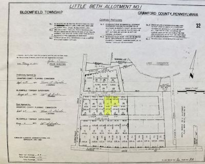 Lots and Land For Sale in Canadohta Lake, PA