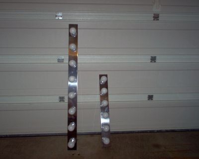 I have a 60" lighting fixture (includes bulbs) that is absolutely like new with no scratches or marks.  Works perfect in a bathroom.  (Brown reflection on fixture is from overhead garage door opener unit.)
(Sorry, 36" already sold)