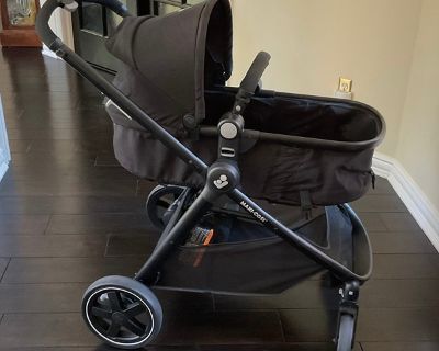 Maxi-Cosi Stroller, Zelia / 2 in 1 Pram / Black + Accessories