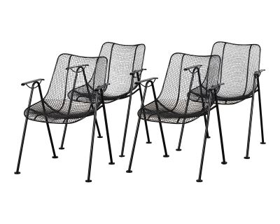 "Sculptura" Patio Dining Armchairs by Lee Woodard - Set of 4